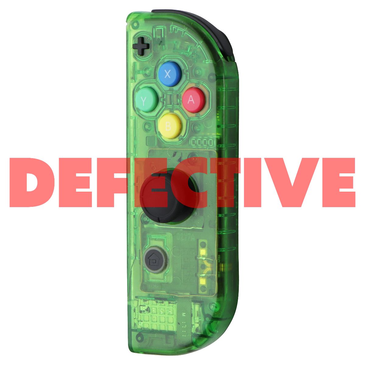 RIGHT Joy-Con Controller for Nintendo Switch - Transparent Jungle Green HAC-016 Gaming/Console - Controllers & Attachments Nintendo    - Simple Cell Bulk Wholesale Pricing - USA Seller