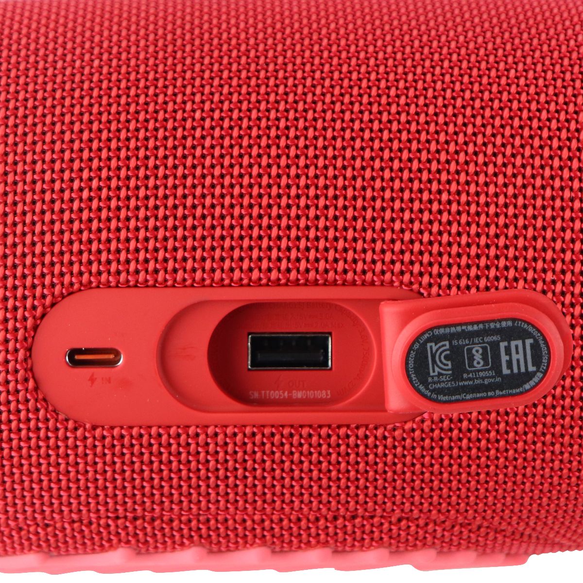 JBL CHARGE 5 Portable and Waterproof Bluetooth Speaker - Red Home Multimedia - Home Speakers & Subwoofers JBL - Simple Cell Bulk Wholesale Pricing - USA Seller