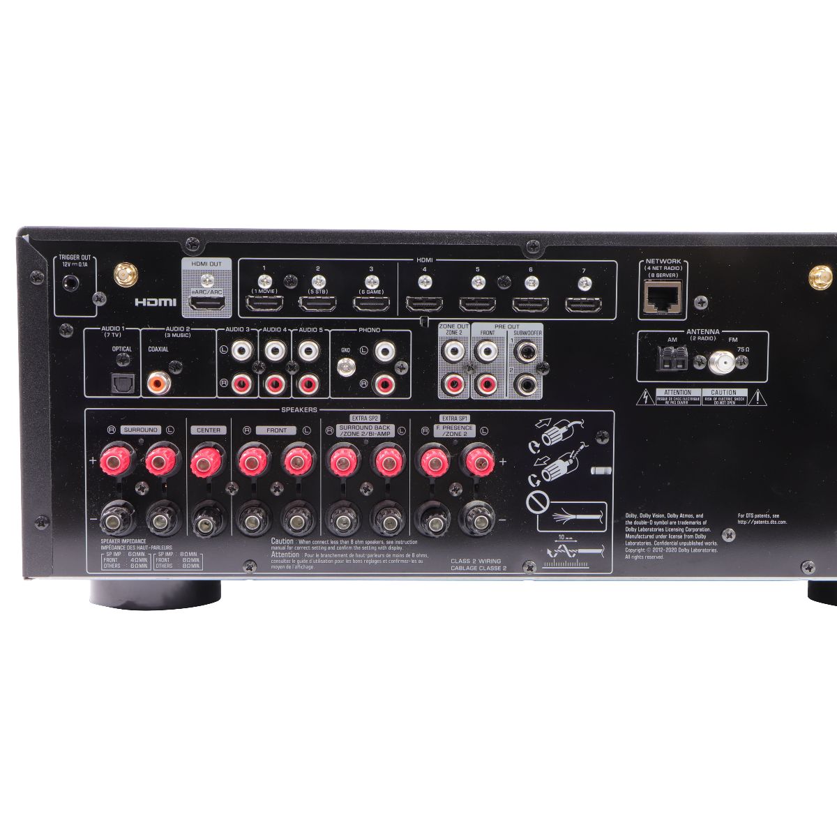 Yamaha TSR-700 7.1 Channel AV Receiver with 8K HDMI and MusicCast TV, Video & Home Audio - Home Theater Receivers Yamaha    - Simple Cell Bulk Wholesale Pricing - USA Seller