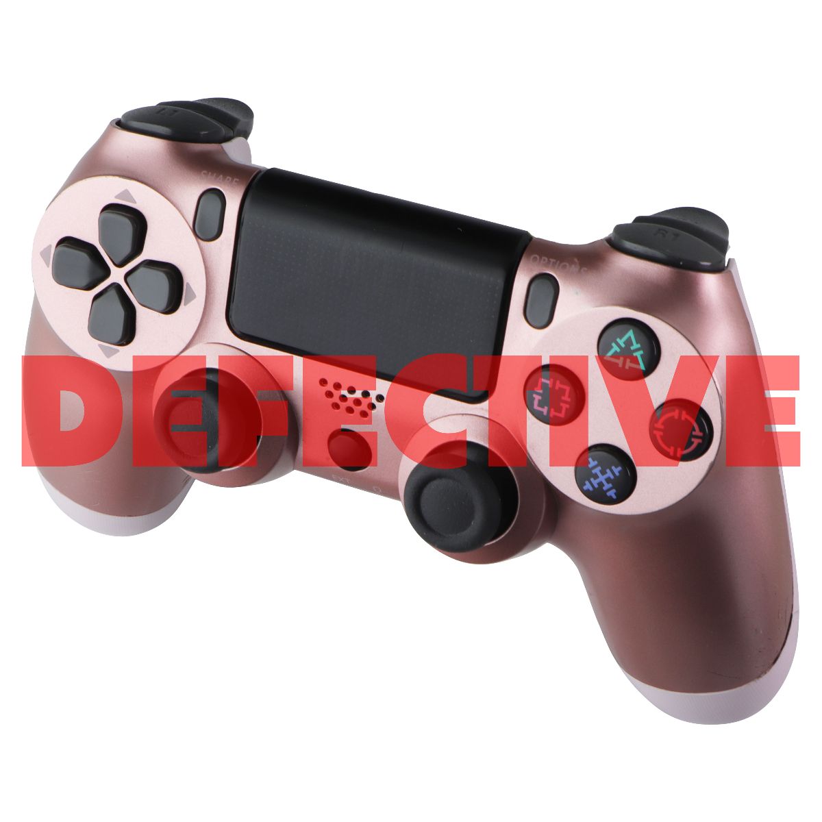 Generic Custom Wireless Gaming Controller for Sony PS4 - Rose Gold/Cloud Pink Gaming/Console - Controllers & Attachments Unbranded - Simple Cell Bulk Wholesale Pricing - USA Seller