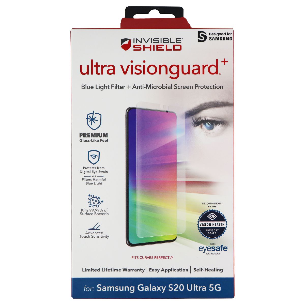 ZAGG InvisibleShield (Ultra VisionGuard+) for Samsung Galaxy S20 Ultra 5G Cell Phone - Screen Protectors Zagg - Simple Cell Bulk Wholesale Pricing - USA Seller