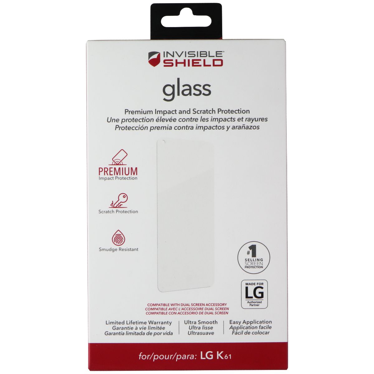 ZAGG Invisible Shield Glass Screen Protector for LG K61 Cell Phone - Screen Protectors Zagg    - Simple Cell Bulk Wholesale Pricing - USA Seller