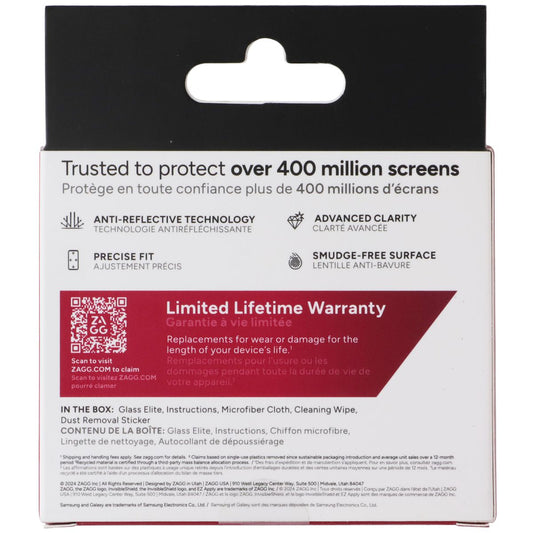 ZAGG Glass Elite Aluminum Lens Protection for Samsung Galaxy S25 Ultra - Black