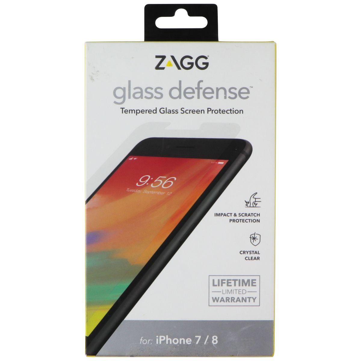 ZAGG Glass Defense Screen Protector for Apple iPhone 7 / 8 Cell Phone - Screen Protectors Zagg    - Simple Cell Bulk Wholesale Pricing - USA Seller