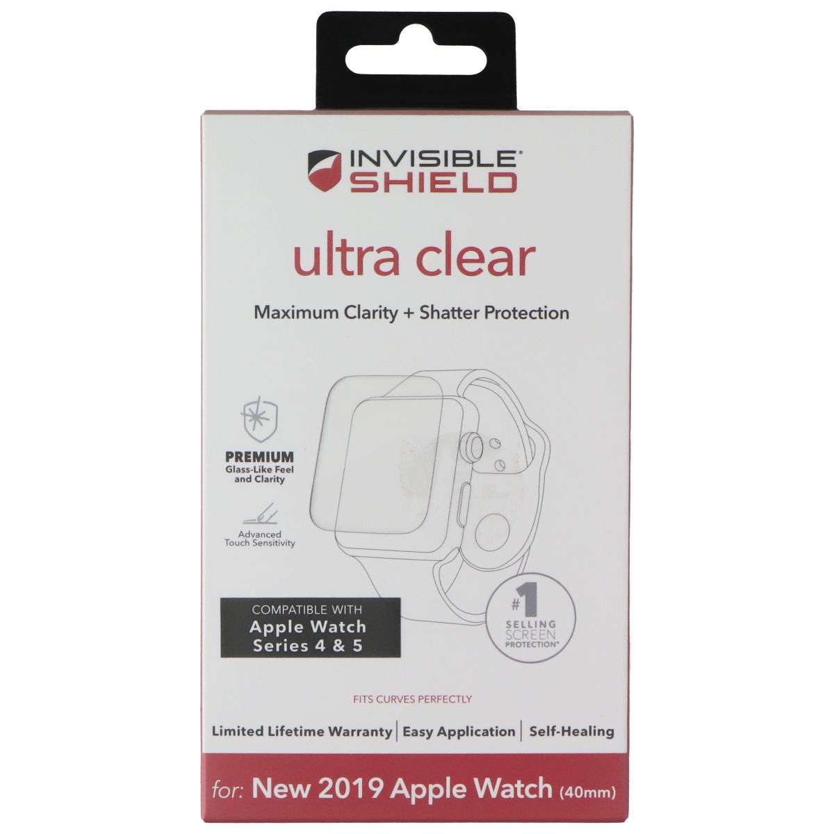 ZAGG Invisible Shield Ultra Clear Protector for Apple Watch Series 4/5 (40 mm) Smart Watch Accessories - Screen Protectors Zagg - Simple Cell Bulk Wholesale Pricing - USA Seller