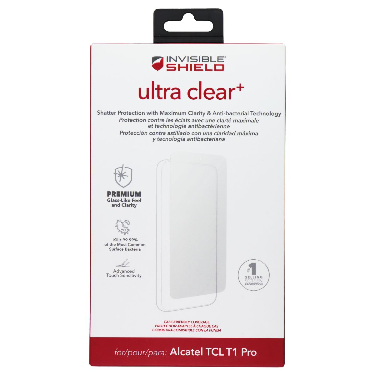 ZAGG InvisibleShield (Ultra Clear+) Screen Protector for Alcatel TCL T1 Pro Cell Phone - Screen Protectors Zagg    - Simple Cell Bulk Wholesale Pricing - USA Seller
