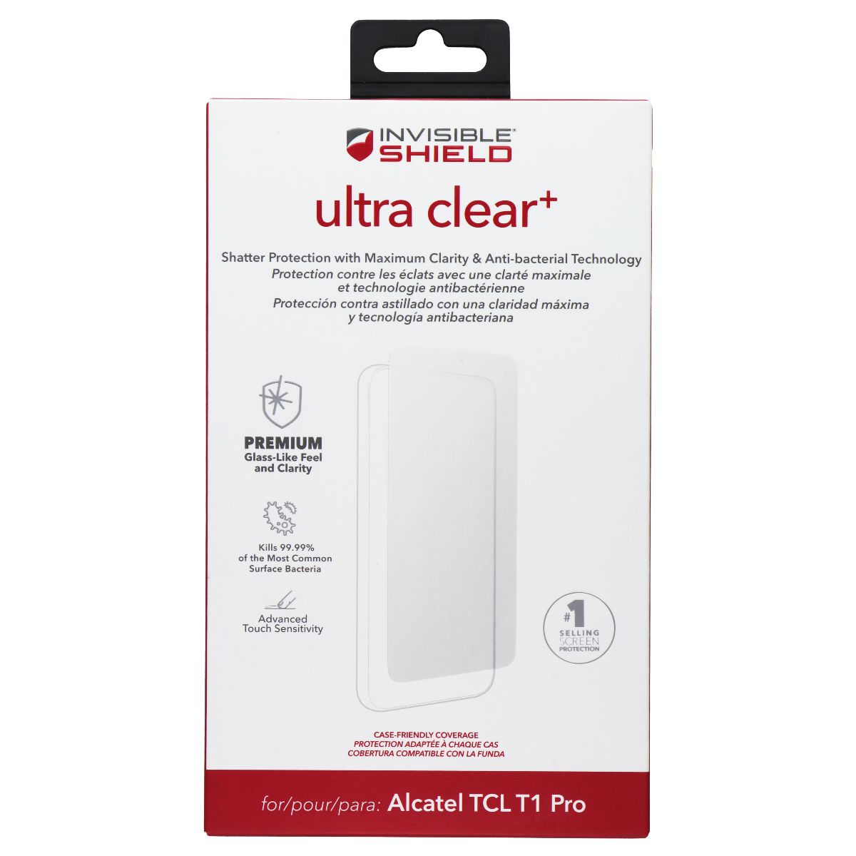 ZAGG InvisibleShield (Ultra Clear+) Screen Protector for Alcatel TCL T1 Pro Cell Phone - Screen Protectors Zagg - Simple Cell Bulk Wholesale Pricing - USA Seller