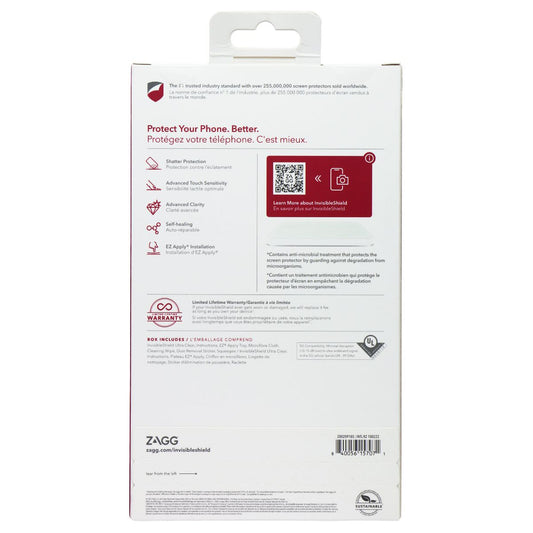 ZAGG Invisible Shield Ultra Clear Screen Protector for Samsung Galaxy S22 Ultra Cell Phone - Screen Protectors Zagg - Simple Cell Bulk Wholesale Pricing - USA Seller