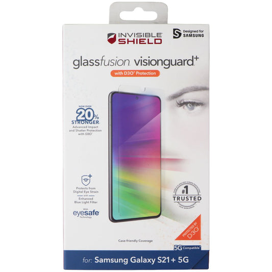 ZAGG InvisibleShield (GlassFusion VisionGuard+) Screen for Galaxy S21+ (Plus) 5G Cell Phone - Screen Protectors Zagg    - Simple Cell Bulk Wholesale Pricing - USA Seller