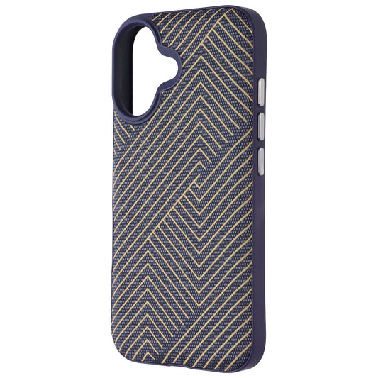 ZAGG London Snap Case for Apple iPhone 16 - Navy Blue / Gold Cell Phone - Cases, Covers & Skins Zagg - Simple Cell Bulk Wholesale Pricing - USA Seller