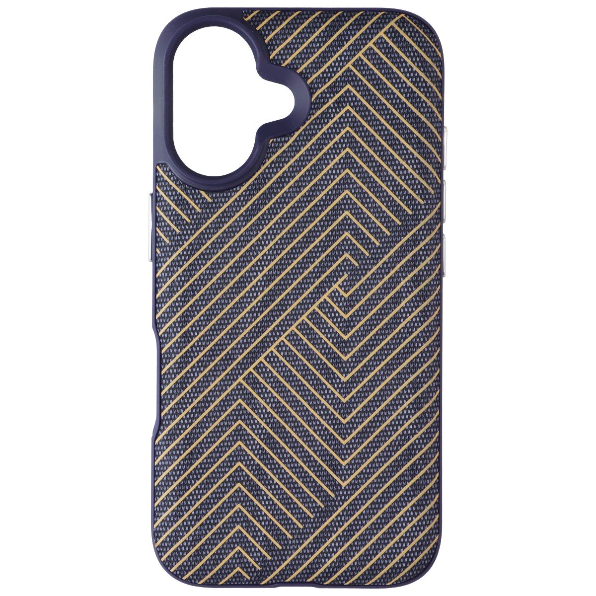 ZAGG London Snap Case for Apple iPhone 16 - Navy Blue / Gold Cell Phone - Cases, Covers & Skins Zagg - Simple Cell Bulk Wholesale Pricing - USA Seller