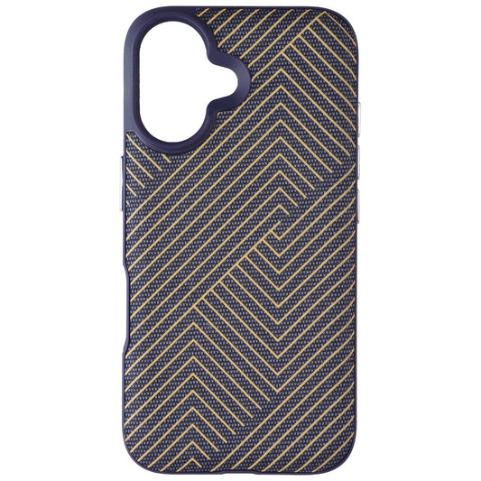ZAGG London Snap Case for Apple iPhone 16 - Navy Blue / Gold Cell Phone - Cases, Covers & Skins Zagg - Simple Cell Bulk Wholesale Pricing - USA Seller