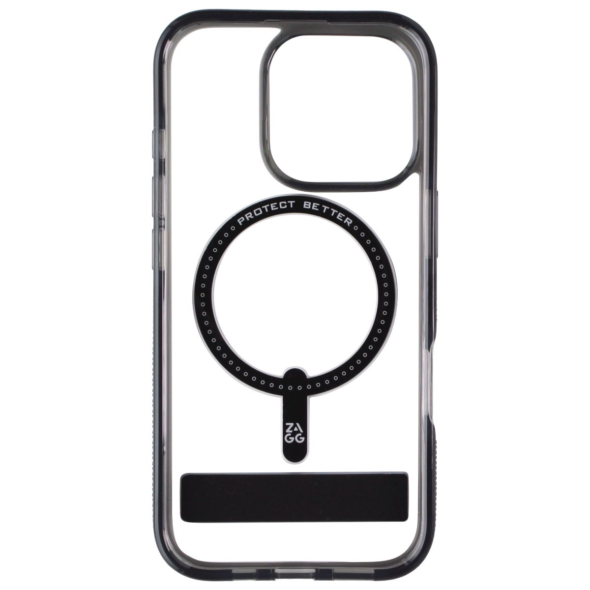 ZAGG Santa Cruz Snap Kickstand Case for MagSafe for Apple iPhone 16 Pro - Black Cell Phone - Cases, Covers & Skins Zagg - Simple Cell Bulk Wholesale Pricing - USA Seller