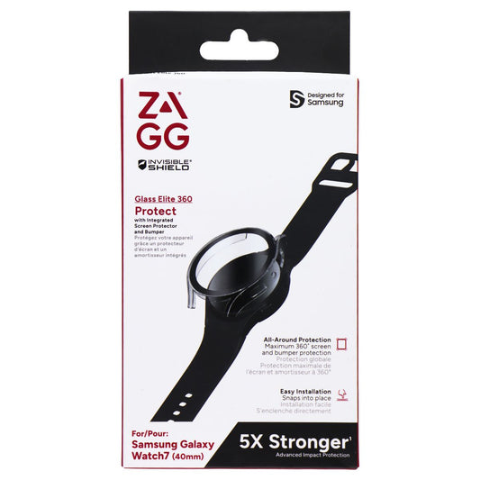 ZAGG Invisible Shield Glass Elite 360 Protect for Samsung Galaxy Watch 7 (40mm) Smart Watch Accessories - Screen Protectors Zagg - Simple Cell Bulk Wholesale Pricing - USA Seller