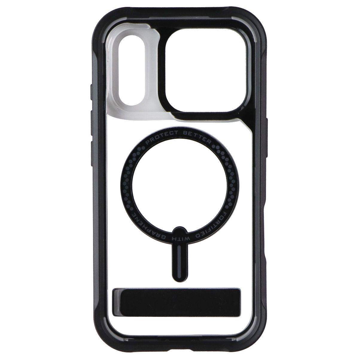 ZAGG Rainier Case with Kickstand for MagSafe for iPhone 17 Pro - Black/Clear Cell Phone - Cases, Covers & Skins Zagg - Simple Cell Bulk Wholesale Pricing - USA Seller
