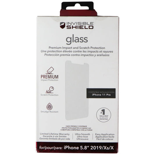 ZAGG InvisibleShield (Glass) Screen Protector for Apple iPhone 11 Pro / Xs / X Cell Phone - Screen Protectors Zagg - Simple Cell Bulk Wholesale Pricing - USA Seller