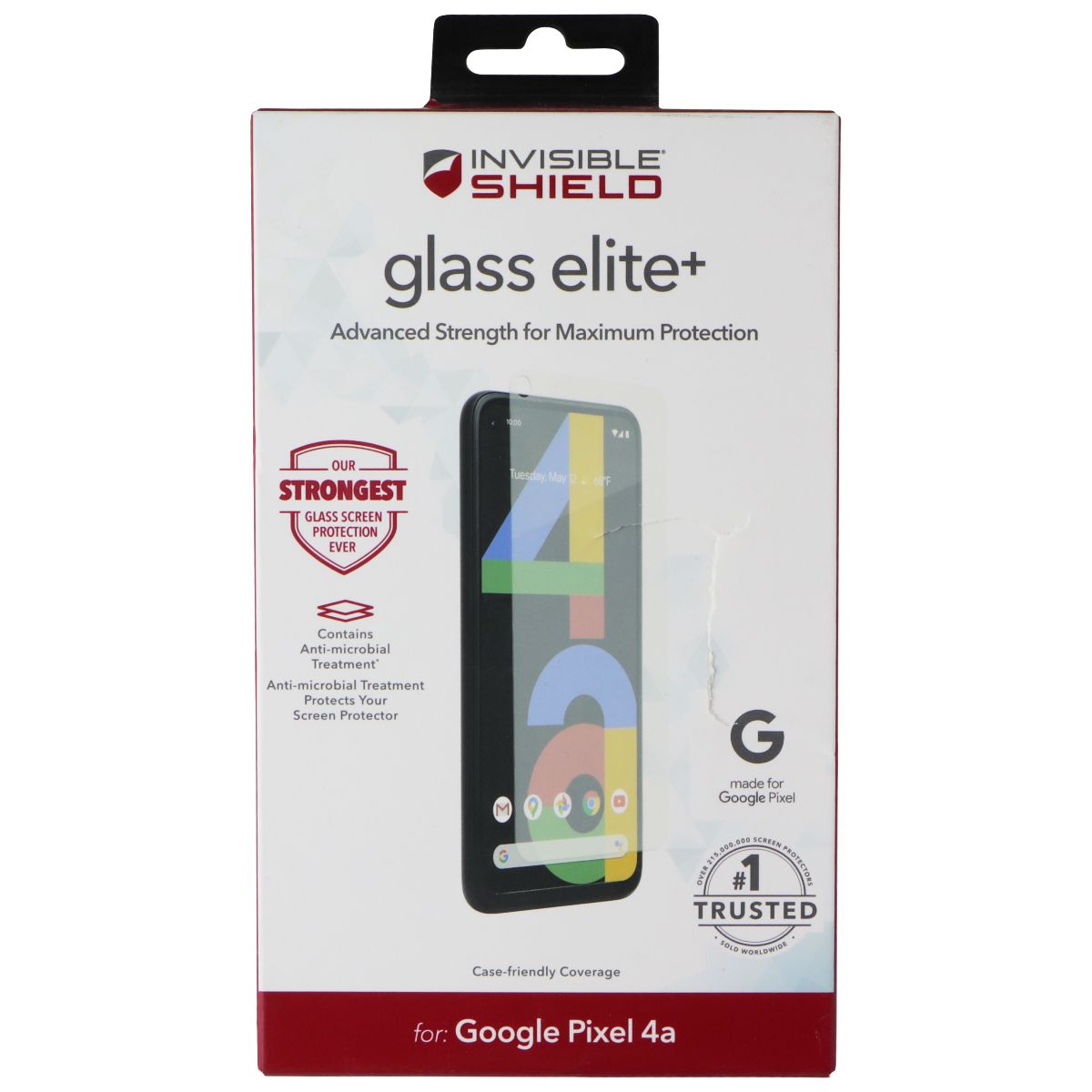ZAGG InvisibleShield (Glass Elite+) Screen Protector for Pixel 4a - Clear Cell Phone - Screen Protectors Zagg - Simple Cell Bulk Wholesale Pricing - USA Seller