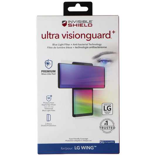 ZAGG InvisibleShield (Ultra VisionGuard+) Screen Protector for LG Wing Cell Phone - Screen Protectors Zagg    - Simple Cell Bulk Wholesale Pricing - USA Seller