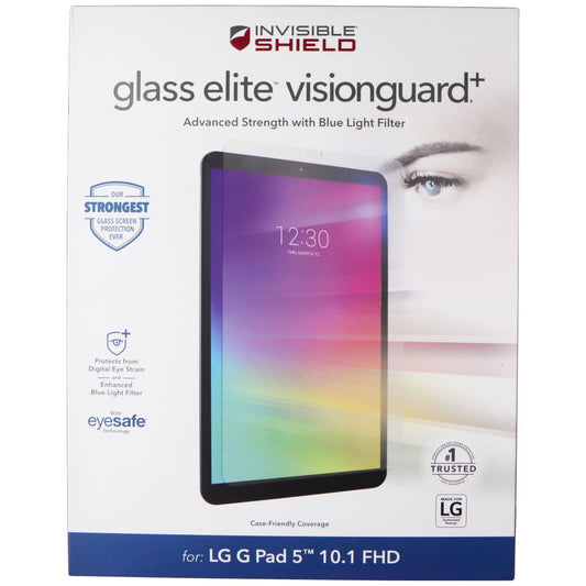 ZAGG (Glass Elite VisionGuard+) for LG G Pad 5 (10.1) FHD Tablet - Clear iPad/Tablet Accessories - Screen Protectors Zagg    - Simple Cell Bulk Wholesale Pricing - USA Seller