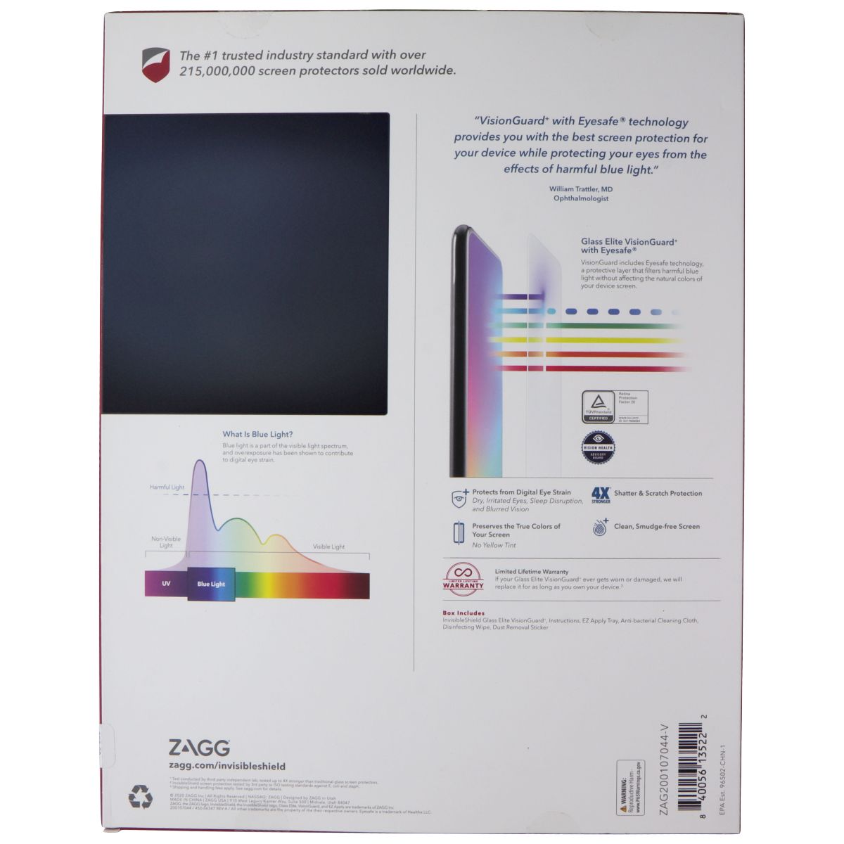 ZAGG (Glass Elite VisionGuard+) for LG G Pad 5 (10.1) FHD Tablet - Clear iPad/Tablet Accessories - Screen Protectors Zagg - Simple Cell Bulk Wholesale Pricing - USA Seller