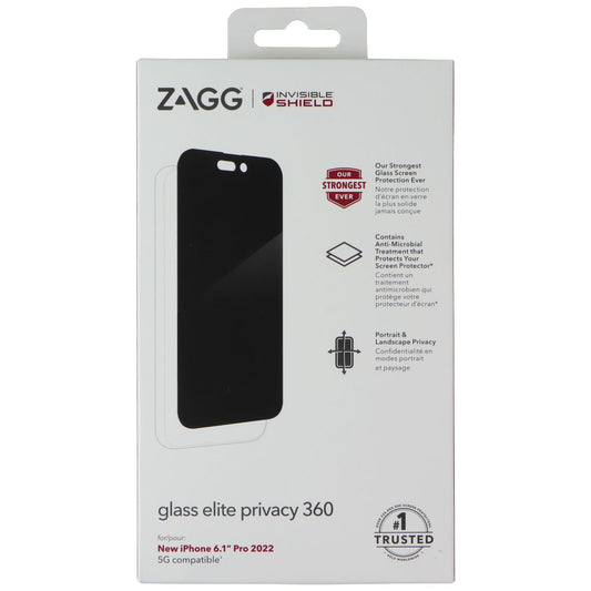 ZAGG Glass Elite Privacy 360 Screen Protector for Apple iPhone 14 Pro Cell Phone - Screen Protectors Zagg - Simple Cell Bulk Wholesale Pricing - USA Seller