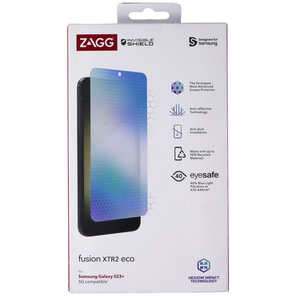 ZAGG Invisible Shield Fusion XTR2 Eco Screen Protector for Samsung Galaxy S23+ Cell Phone - Screen Protectors Zagg - Simple Cell Bulk Wholesale Pricing - USA Seller