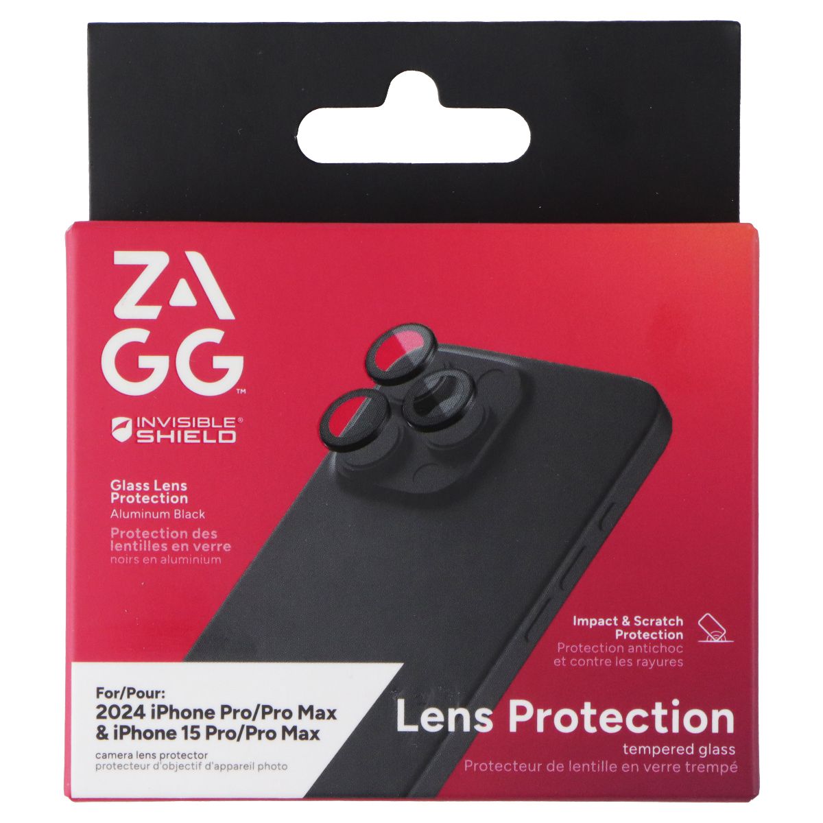 ZAGG Invisible Shield Lens Protectors for Apple iPhone 15 Pro/Max & 16 Pro/Max Cell Phone - Screen Protectors Zagg - Simple Cell Bulk Wholesale Pricing - USA Seller