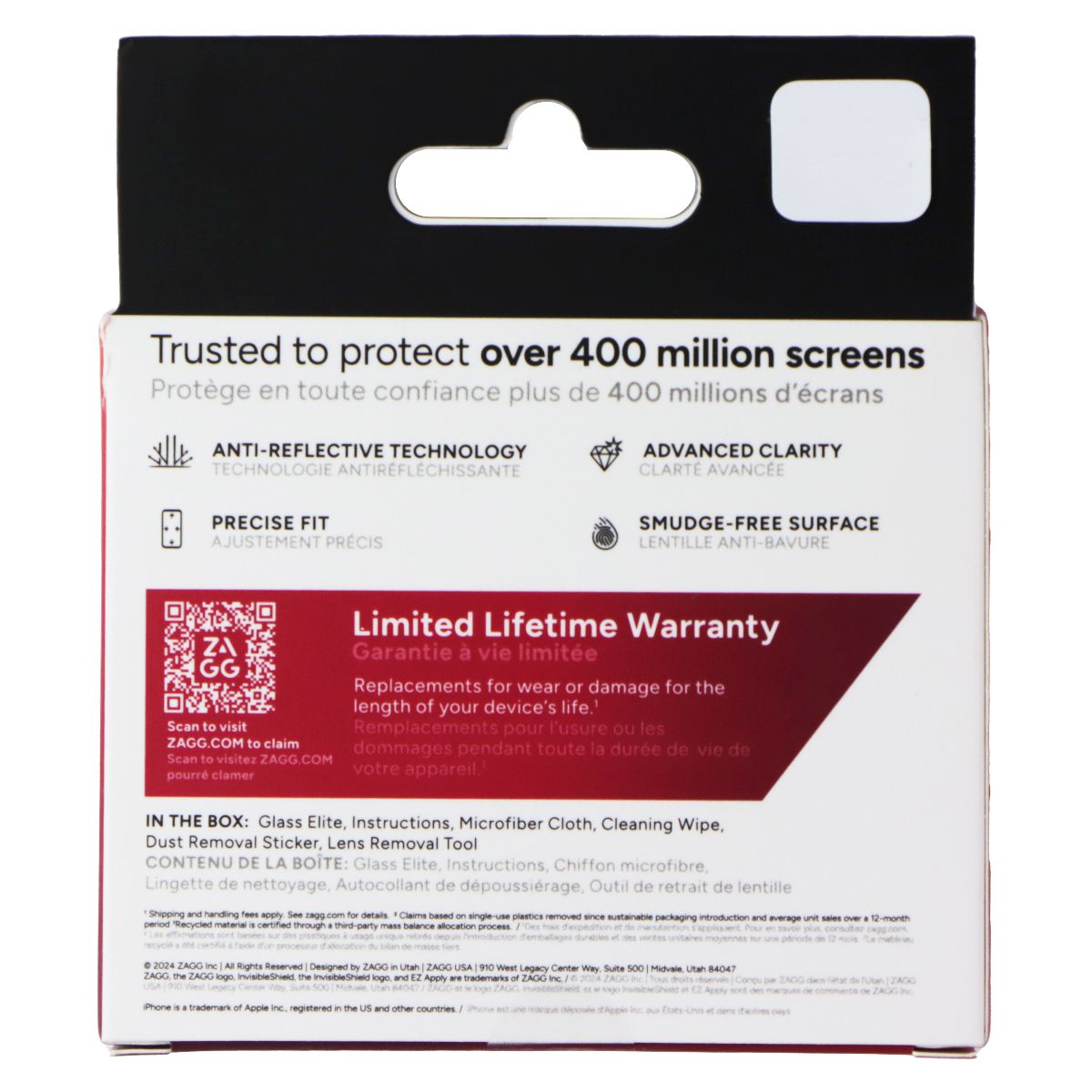 ZAGG Invisible Shield Lens Protectors for Apple iPhone 15 Pro/Max & 16 Pro/Max Cell Phone - Screen Protectors Zagg - Simple Cell Bulk Wholesale Pricing - USA Seller