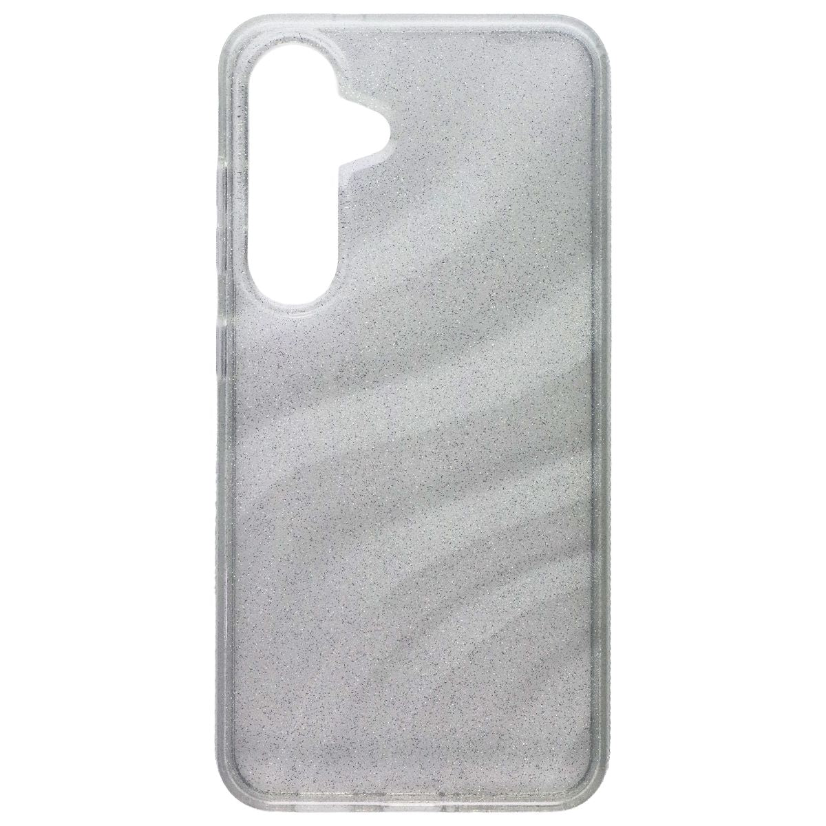 ZAGG Milan Series Case for Samsung Galaxy S25 - Glitter Swirl Silver