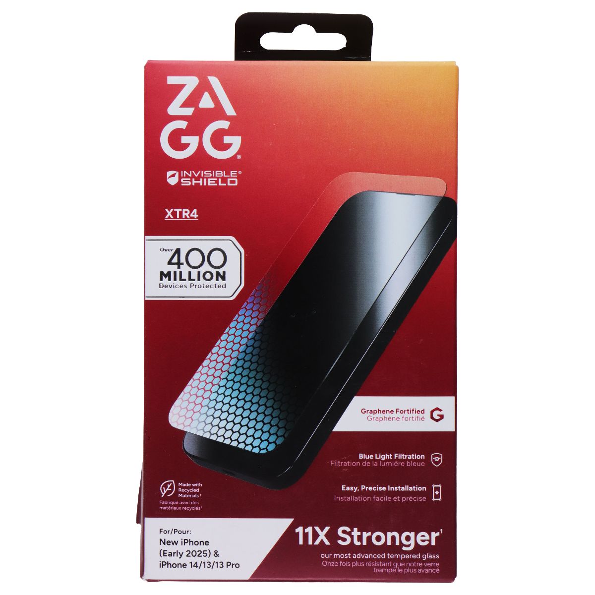 ZAGG XTR4 Invisible Shield Screen Protector for Apple iPhone 16e/14/13/13 Pro Cell Phone - Screen Protectors Zagg - Simple Cell Bulk Wholesale Pricing - USA Seller