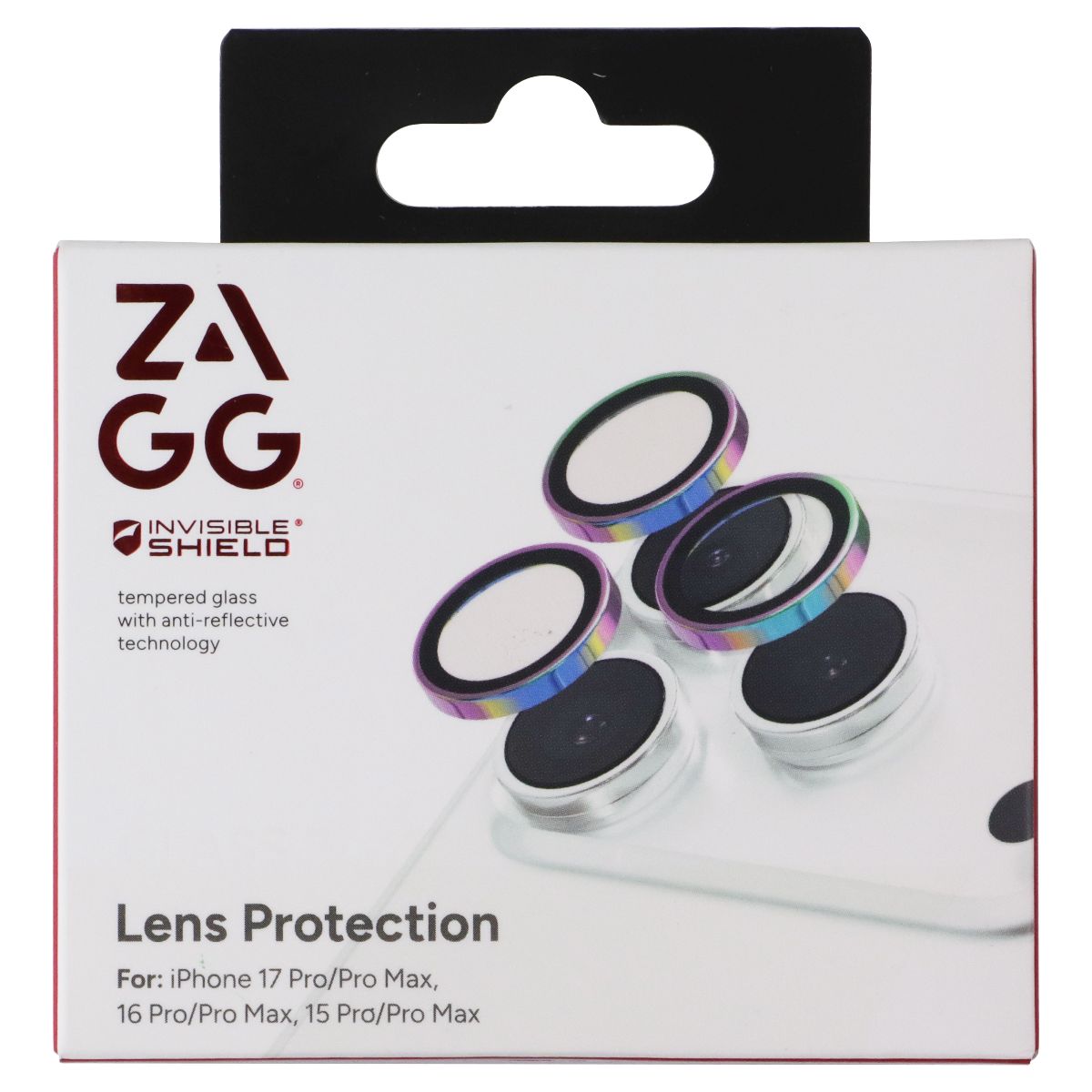 ZAGG Invisible Shield Lens Protection for iPhone 17 Pro/Pro Max - Iridescent