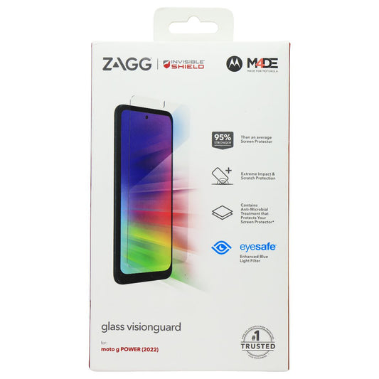 ZAGG InvisibleShield Glass Visionguard Screen Protector for Moto G Power (2022) Cell Phone - Screen Protectors Zagg    - Simple Cell Bulk Wholesale Pricing - USA Seller