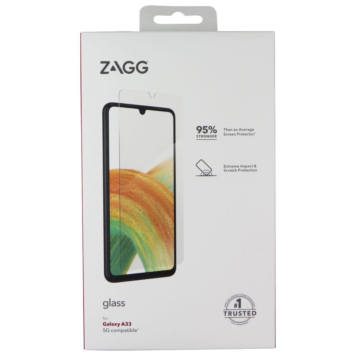 ZAGG Glass Screen Protector for Samsung Galaxy A33 5G Cell Phone - Screen Protectors Zagg - Simple Cell Bulk Wholesale Pricing - USA Seller