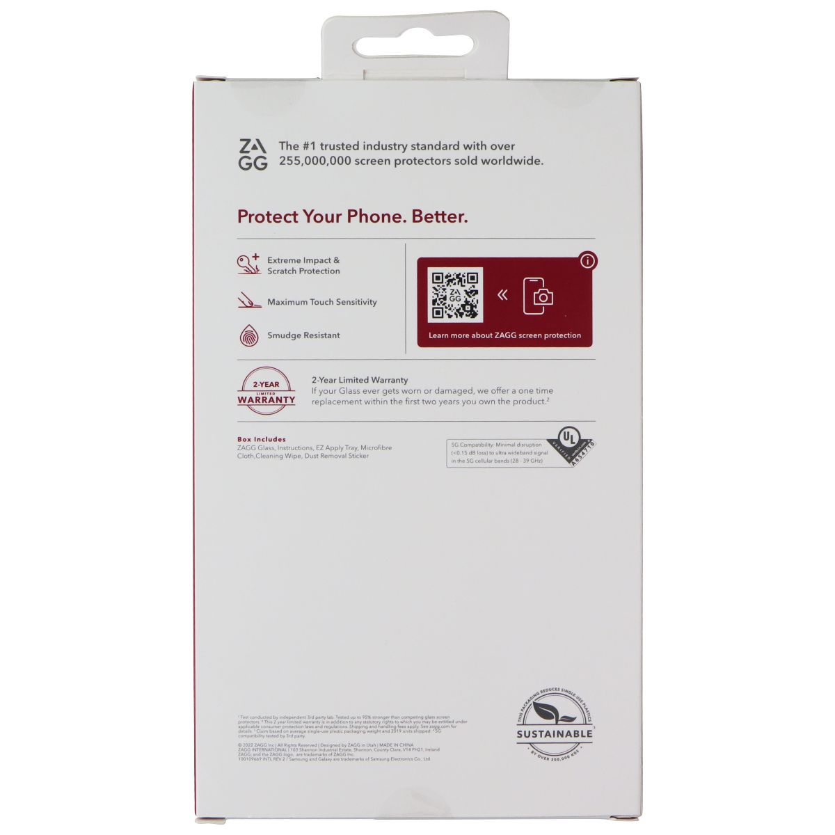 ZAGG Glass Screen Protector for Samsung Galaxy A33 5G Cell Phone - Screen Protectors Zagg - Simple Cell Bulk Wholesale Pricing - USA Seller