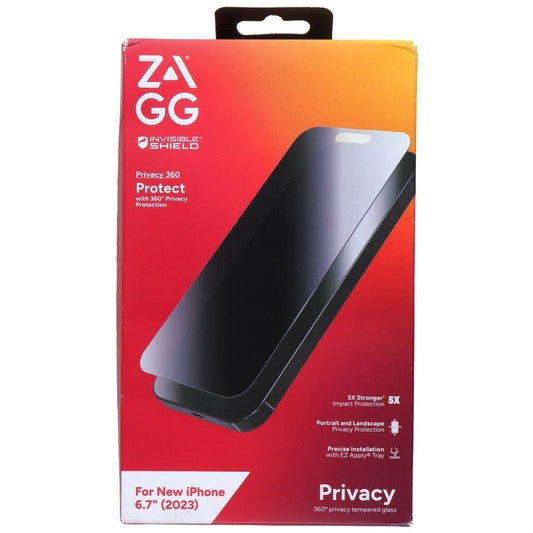 ZAGG Invisible Shield Privacy 360 Protect Screen Protector for iPhone 15 Plus Cell Phone - Screen Protectors Zagg - Simple Cell Bulk Wholesale Pricing - USA Seller