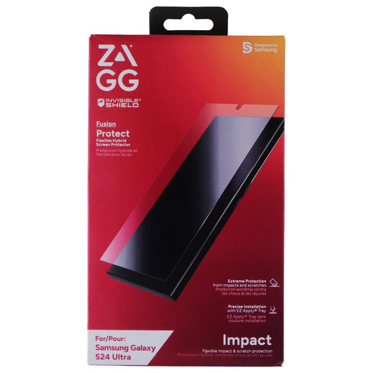 ZAGG Invisible Shield Fusion Screen Protector for Samsung Galaxy S24 Ultra Cell Phone - Screen Protectors Zagg - Simple Cell Bulk Wholesale Pricing - USA Seller