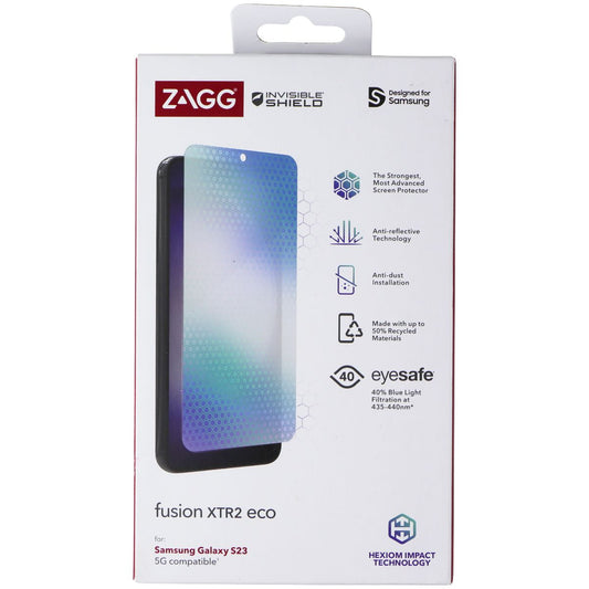ZAGG InvisibleShield Fusion XTR2 Eco Screen Protector for Samsung Galaxy S23 Cell Phone - Screen Protectors Zagg    - Simple Cell Bulk Wholesale Pricing - USA Seller