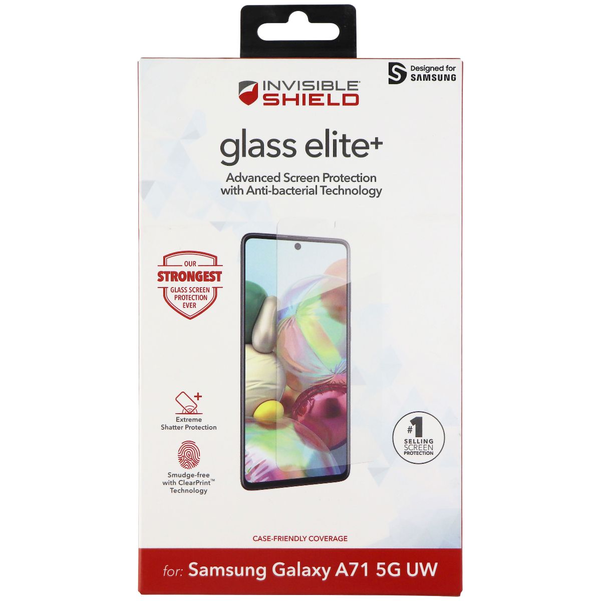ZAGG InvisibleShield (Glass Elite+) for Samsung Galaxy A71 5G UW - Clear Cell Phone - Screen Protectors Zagg - Simple Cell Bulk Wholesale Pricing - USA Seller