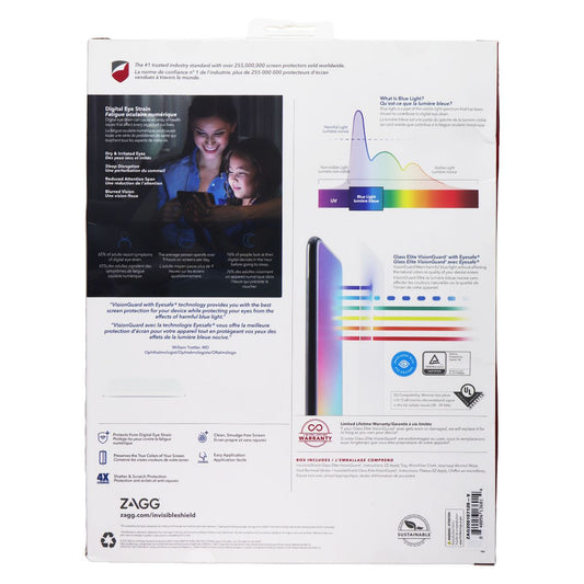 ZAGG Glass Elite VisionGuard for iPad Pro 11-inch (Gen 4/3/2/1) & Air (Gen 5/4) Cell Phone - Screen Protectors Zagg - Simple Cell Bulk Wholesale Pricing - USA Seller