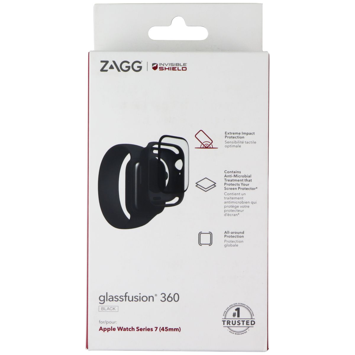 ZAGG GlassFusion 360 Series Screen Protector for Apple Watch Series 7 (45mm) Smart Watch Accessories - Screen Protectors Zagg - Simple Cell Bulk Wholesale Pricing - USA Seller