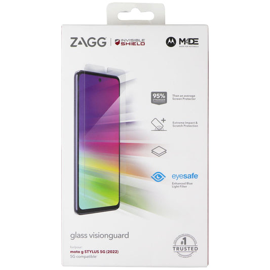 ZAGG InvisibleShield Glass Visionguard Screen for Moto G Stylus 5G (2022) Cell Phone - Screen Protectors Zagg    - Simple Cell Bulk Wholesale Pricing - USA Seller