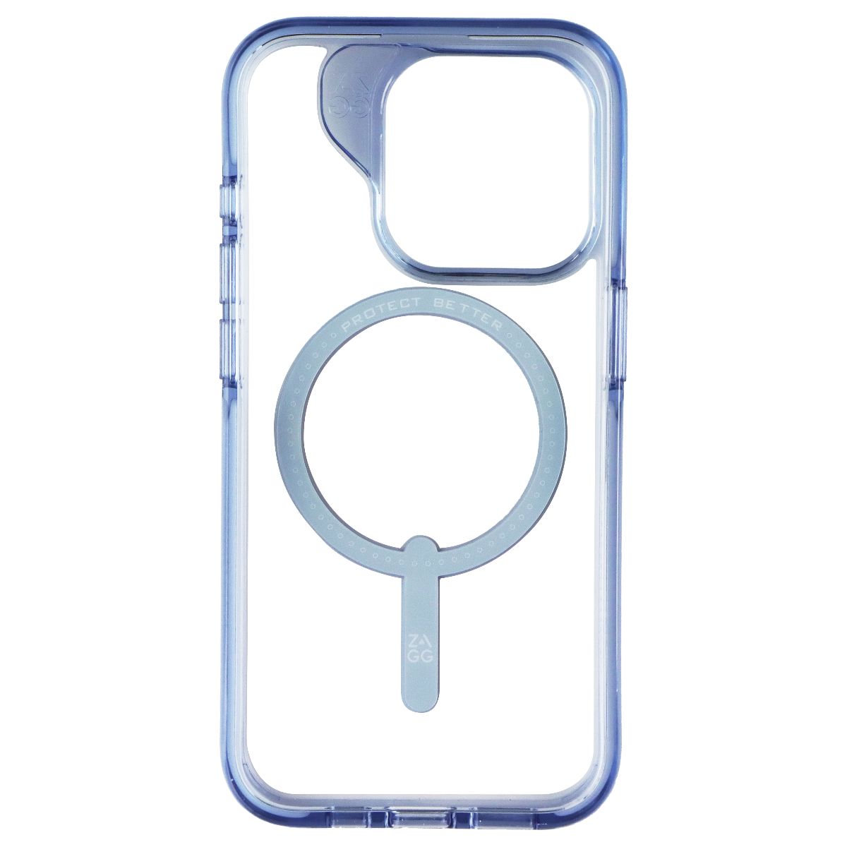 ZAGG Santa Cruz Snap Case for MagSafe for Apple iPhone 15 Pro - Clear/Blue Cell Phone - Cases, Covers & Skins Zagg - Simple Cell Bulk Wholesale Pricing - USA Seller