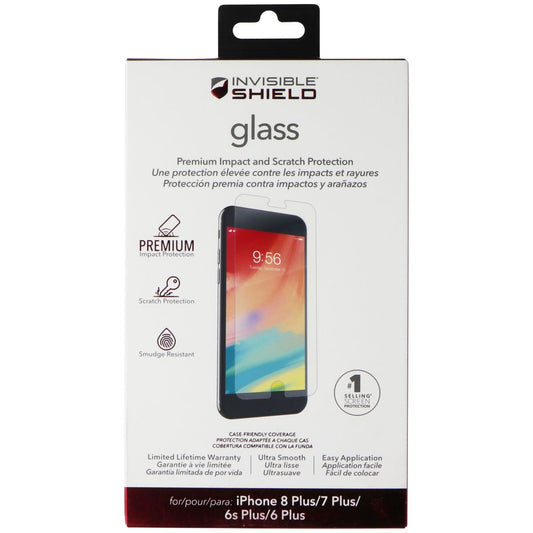 ZAGG InvisibleShield (Glass) Screen Protector for iPhone 8 Plus/7 Plus/6s Plus Cell Phone - Screen Protectors Zagg    - Simple Cell Bulk Wholesale Pricing - USA Seller