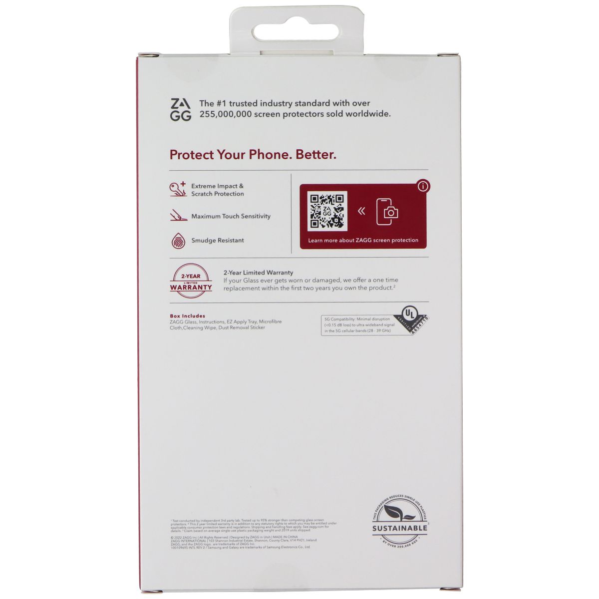 ZAGG Glass Screen Protector for Samsung Galaxy A23 (4G/5G) Cell Phone - Screen Protectors Zagg - Simple Cell Bulk Wholesale Pricing - USA Seller