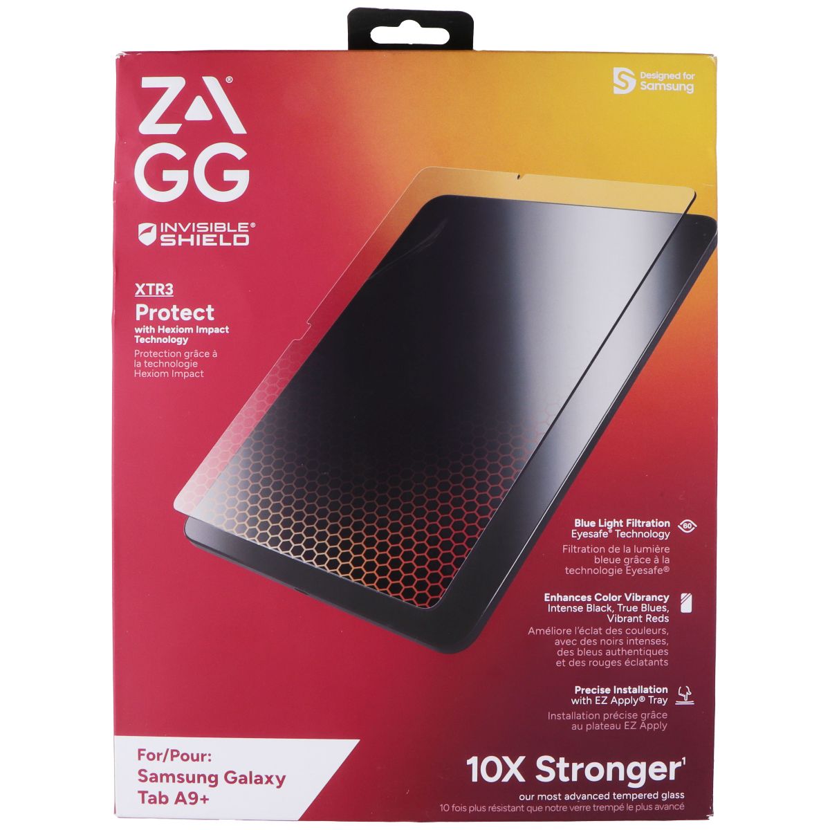 ZAGG Invisible Shield XTR3 Screen Protector for Samsung Galaxy Tab A9+ iPad/Tablet Accessories - Screen Protectors Zagg - Simple Cell Bulk Wholesale Pricing - USA Seller