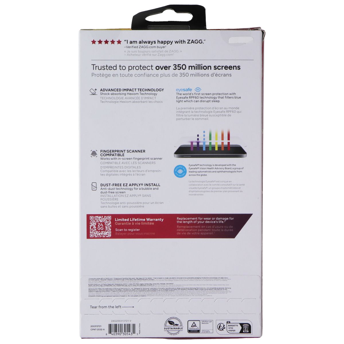 ZAGG Invisible Shield Fusion XTR3 Screen Protector for Samsung Galaxy S24+ Cell Phone - Screen Protectors Zagg - Simple Cell Bulk Wholesale Pricing - USA Seller