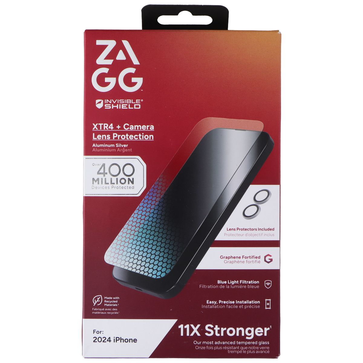 ZAGG Invisible Shield XTR4 Screen + Camera Lens Protectors for Apple iPhone 16 Cell Phone - Screen Protectors Zagg    - Simple Cell Bulk Wholesale Pricing - USA Seller