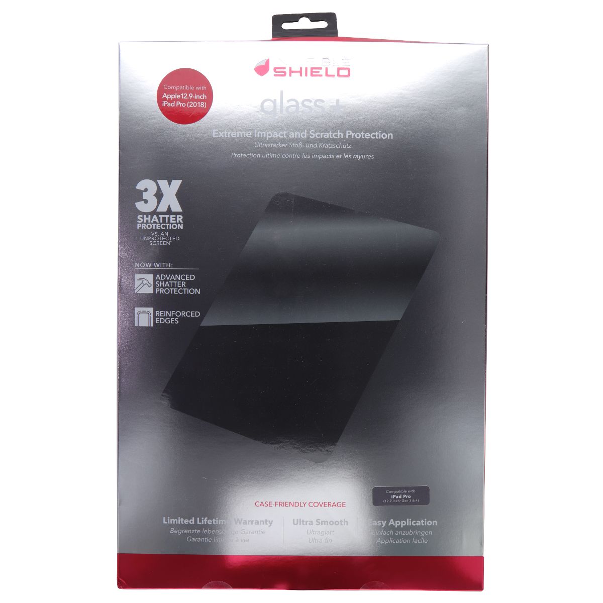 ZAGG Invisible Shield Glass+ Screen Protector for iPad Pro 12.9-inch (Gen 3,4) iPad/Tablet Accessories - Screen Protectors Zagg - Simple Cell Bulk Wholesale Pricing - USA Seller