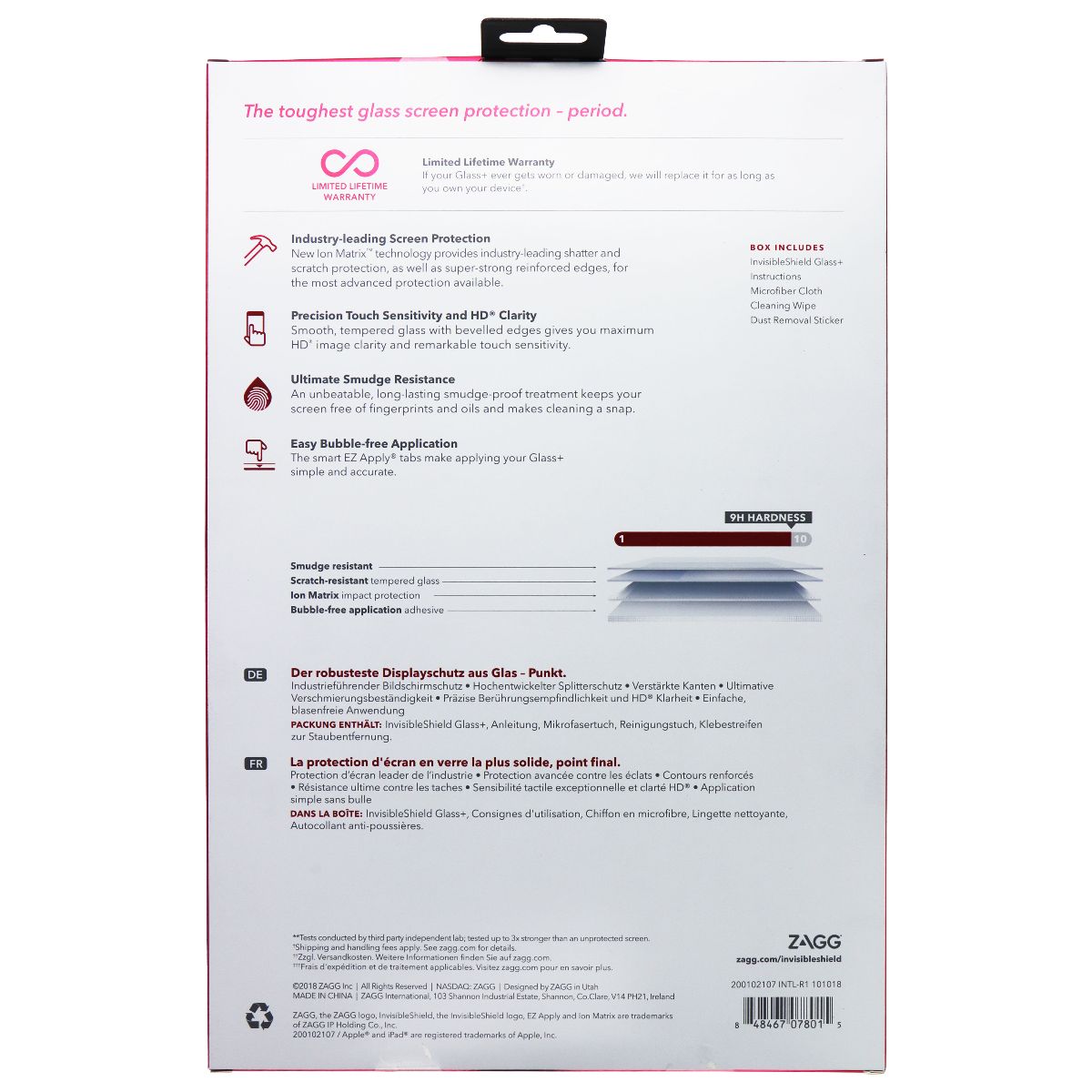 ZAGG Invisible Shield Glass+ Screen Protector for iPad Pro 12.9-inch (Gen 3,4) iPad/Tablet Accessories - Screen Protectors Zagg - Simple Cell Bulk Wholesale Pricing - USA Seller