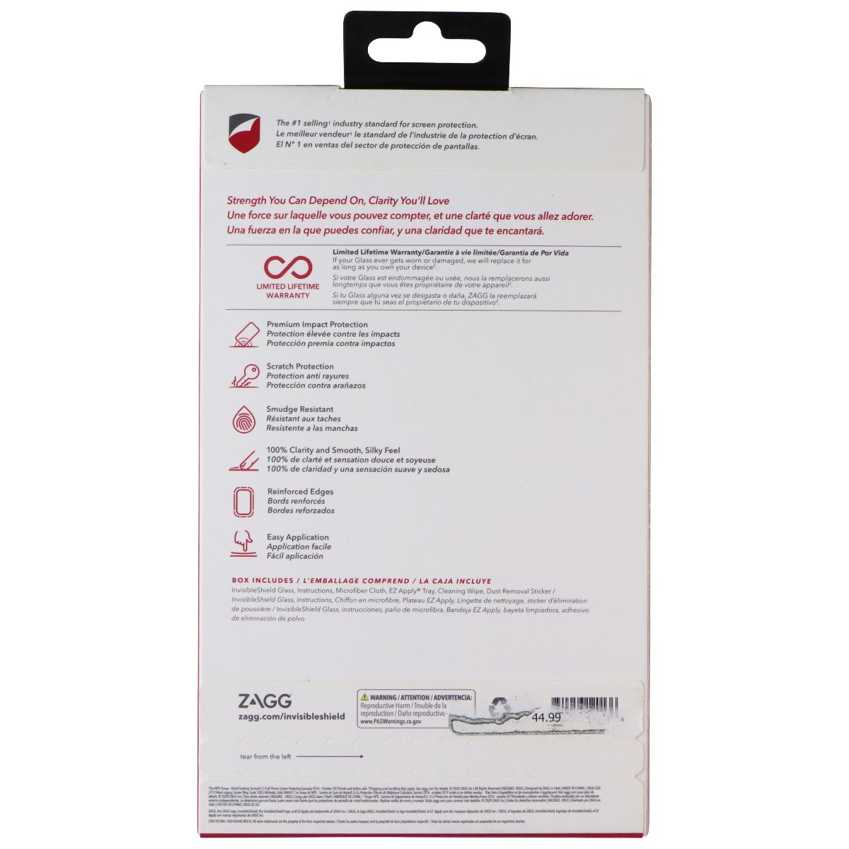 ZAGG Invisible Shield Glass Series Screen Protector for LG V60 ThinQ 5G Cell Phone - Screen Protectors Zagg - Simple Cell Bulk Wholesale Pricing - USA Seller